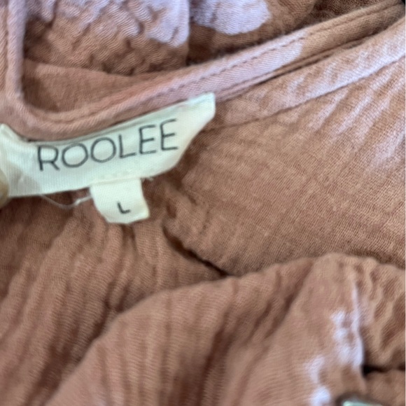 ROOLEE Gauze Puff Sleeve Mini Dress 🌵Large - Picture 7 of 8